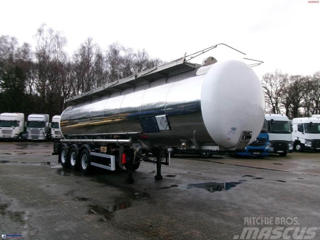 Indox Chemical tank inox L4BH 33.5 m3 / 1 comp Tanksemi