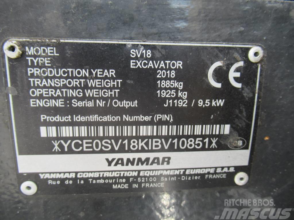 Yanmar SV 18 Minigravere <7t