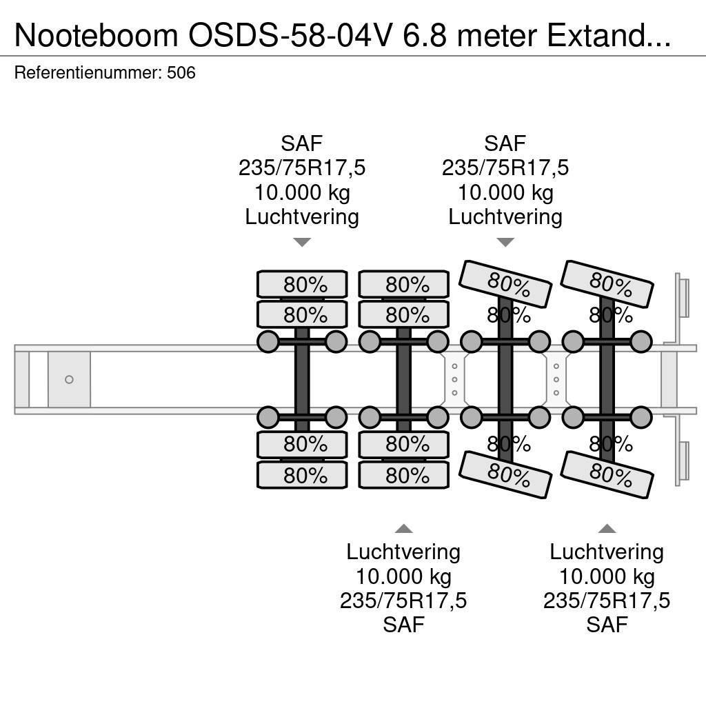 Nooteboom OSDS-58-04V 6.8 meter Extandable! Brønnhenger semi