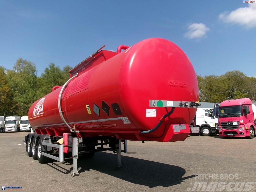 Cobo Bitumen tank inox 34 m3 / 1 comp Tanksemi