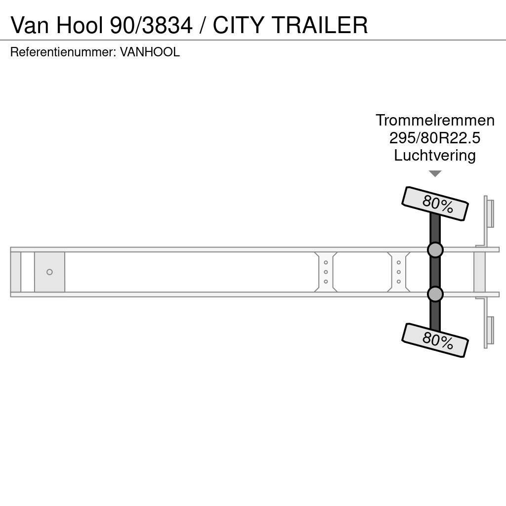Van Hool 90/3834 / CITY TRAILER Lettisolert skaptrailer