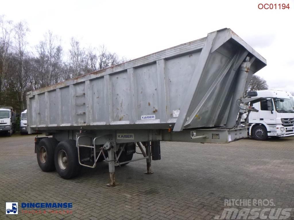 Robuste Kaiser Tipper trailer steel 24 m3 + tarpaulin Tippsemi