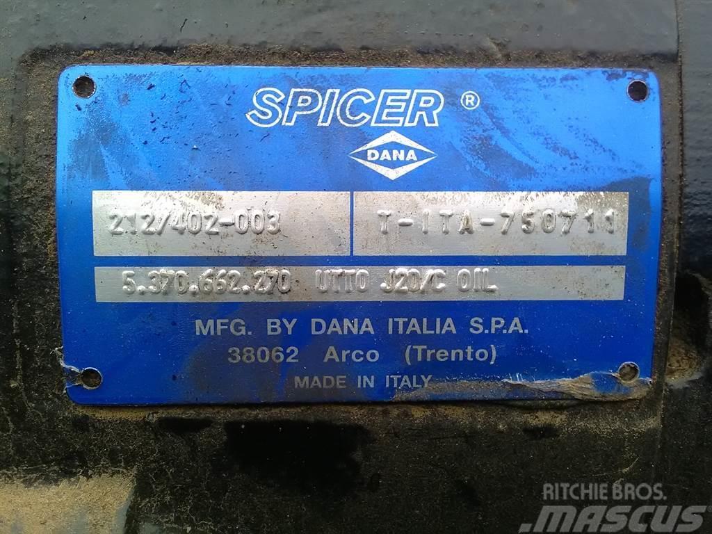 Spicer Dana 212/402-003 - Axle/Achse/As Aksler