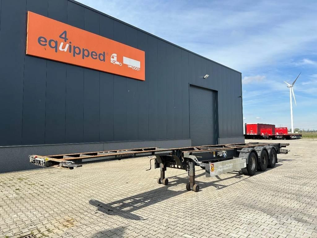 Schmitz Cargobull 45FT HC, empty weight: 4.240kg, BPW+drum, NL-chass Containerchassis Semitrailere