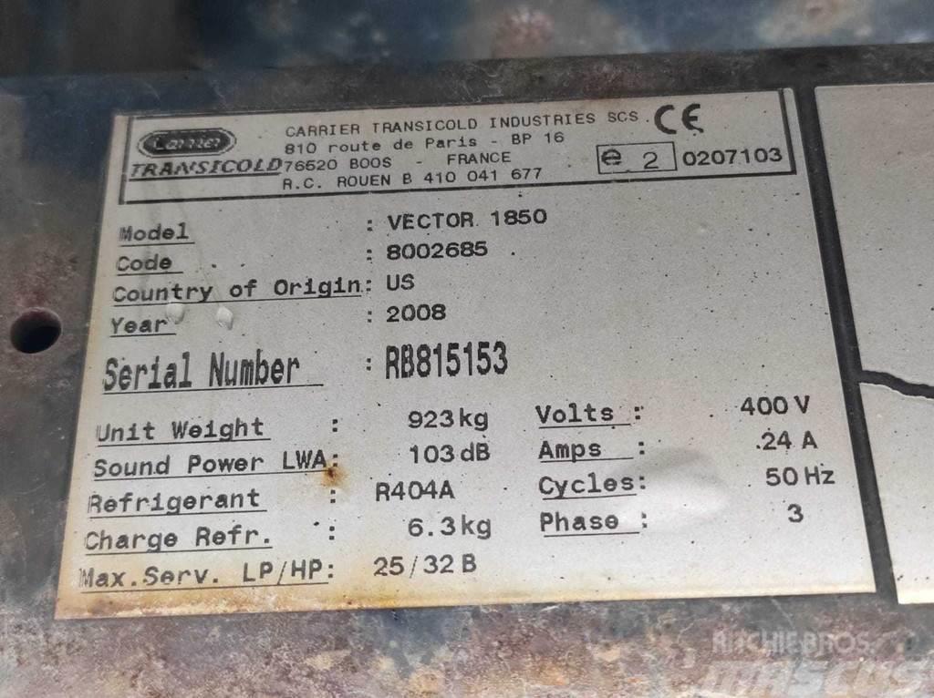 Carrier VECTOR 1850 REFRIGERATION UNIT / KÜLMASEADE Andre komponenter