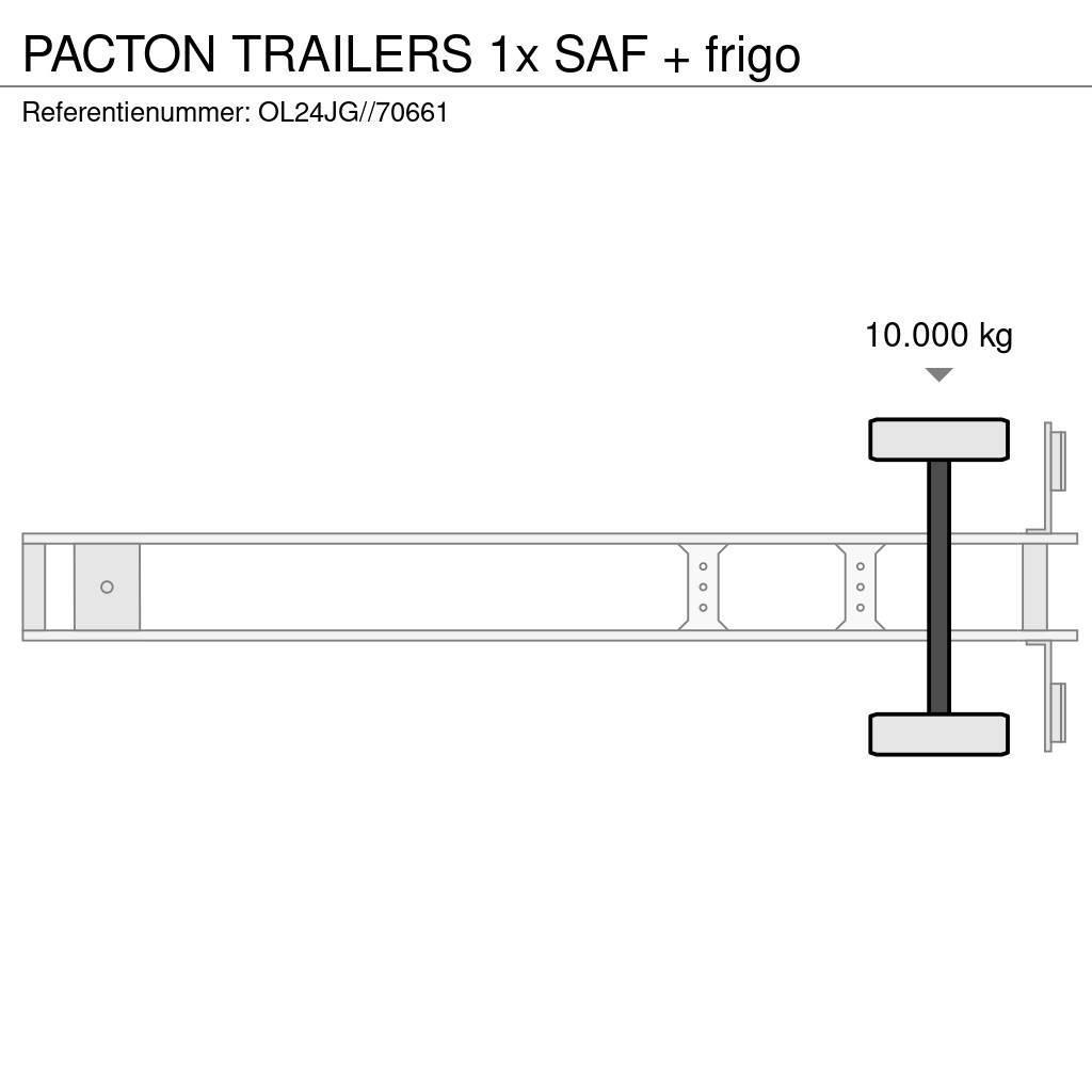 Pacton TRAILERS 1x SAF + frigo Frysetrailer Semi