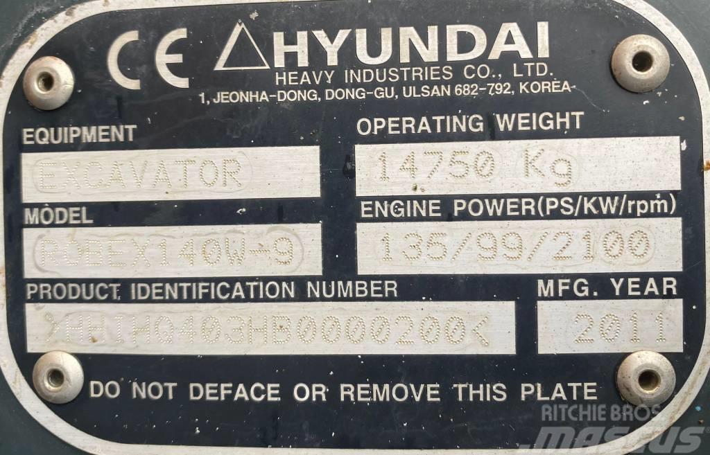 Hyundai Robex 140 W-9 Hjulgravere