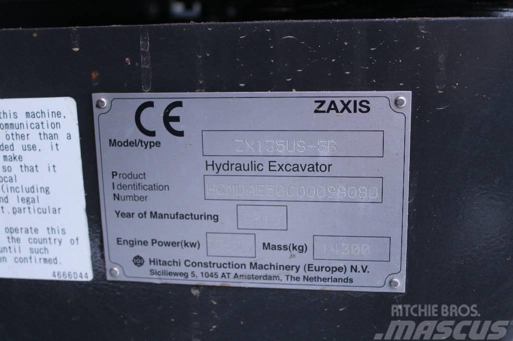Hitachi ZX 135 US-6 / Engcon, Rasvari, Luiskakauha Beltegraver