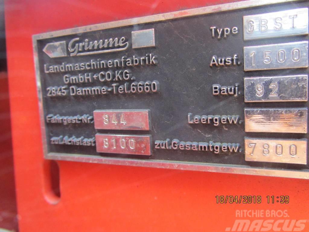 Grimme GBST 1500 Potetopptakere