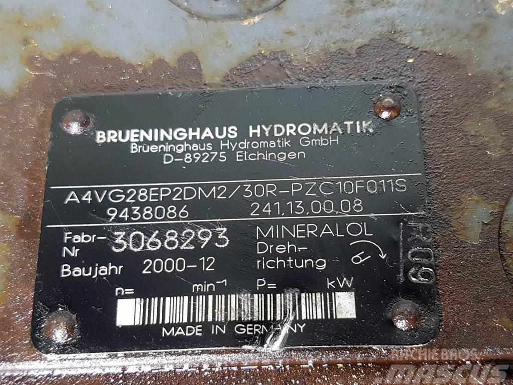 Brueninghaus Hydromatik A4VG28EP2DM2/30R-R909438086-Drive pump/Fahrpumpe Hydraulikk