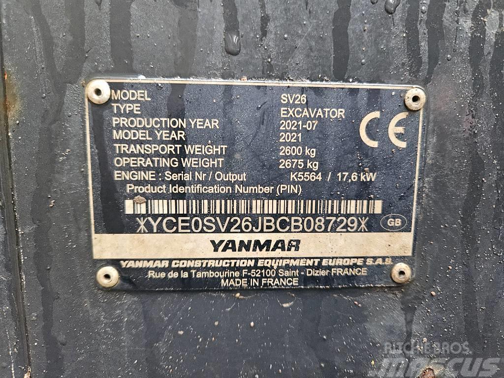 Yanmar SV 26 Minigravere <7t