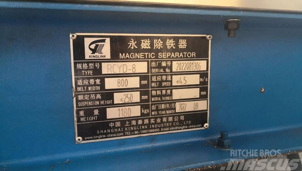 Kinglink RCYD-8 Permanent Magnetic Iron Separator Avfallsanlegg