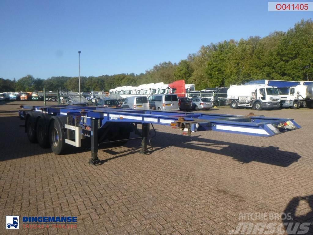 Dennison 3-axle container trailer 20-30-40-45 ft Containerchassis Semitrailere