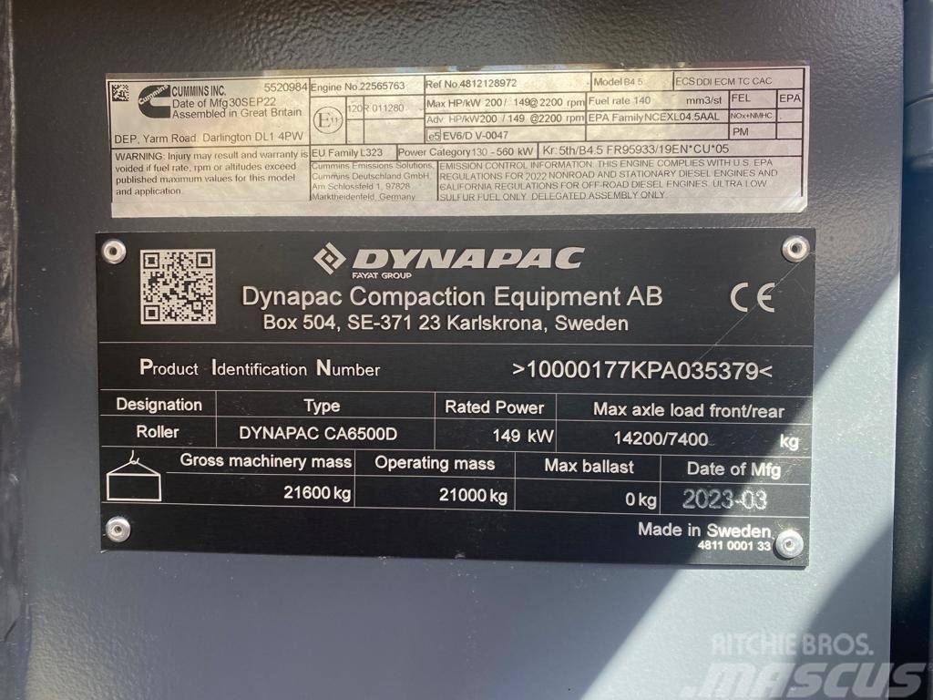 Dynapac CA 6500 D Valsetog