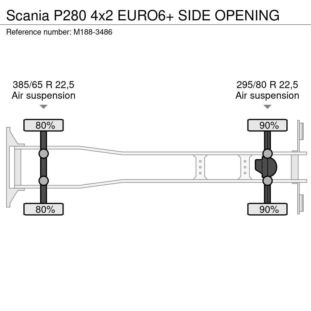 Scania P280 4x2 EURO6+ SIDE OPENING Skapbiler