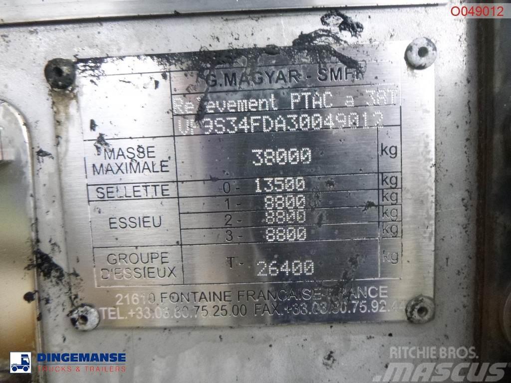 Magyar Bitumen tank inox 31.8 m3 / 1 comp / ADR 22/10/202 Tanksemi