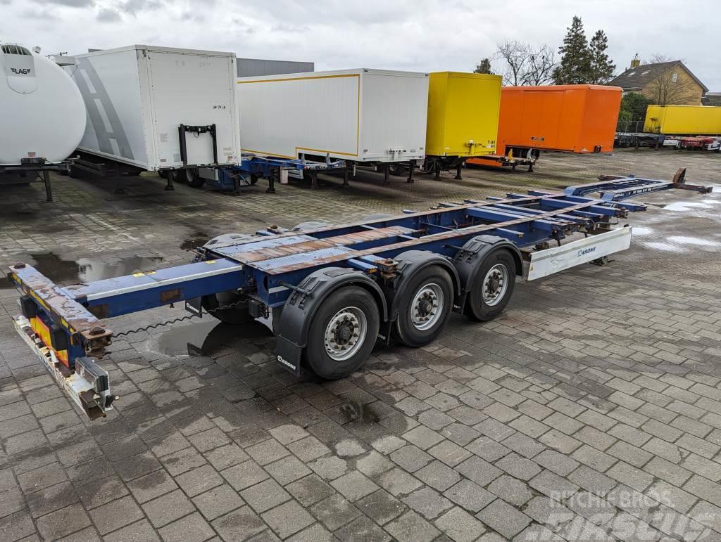 Krone SD 3-Assen BPW -ContainerChassis - Achterschuiver Containerchassis Semitrailere