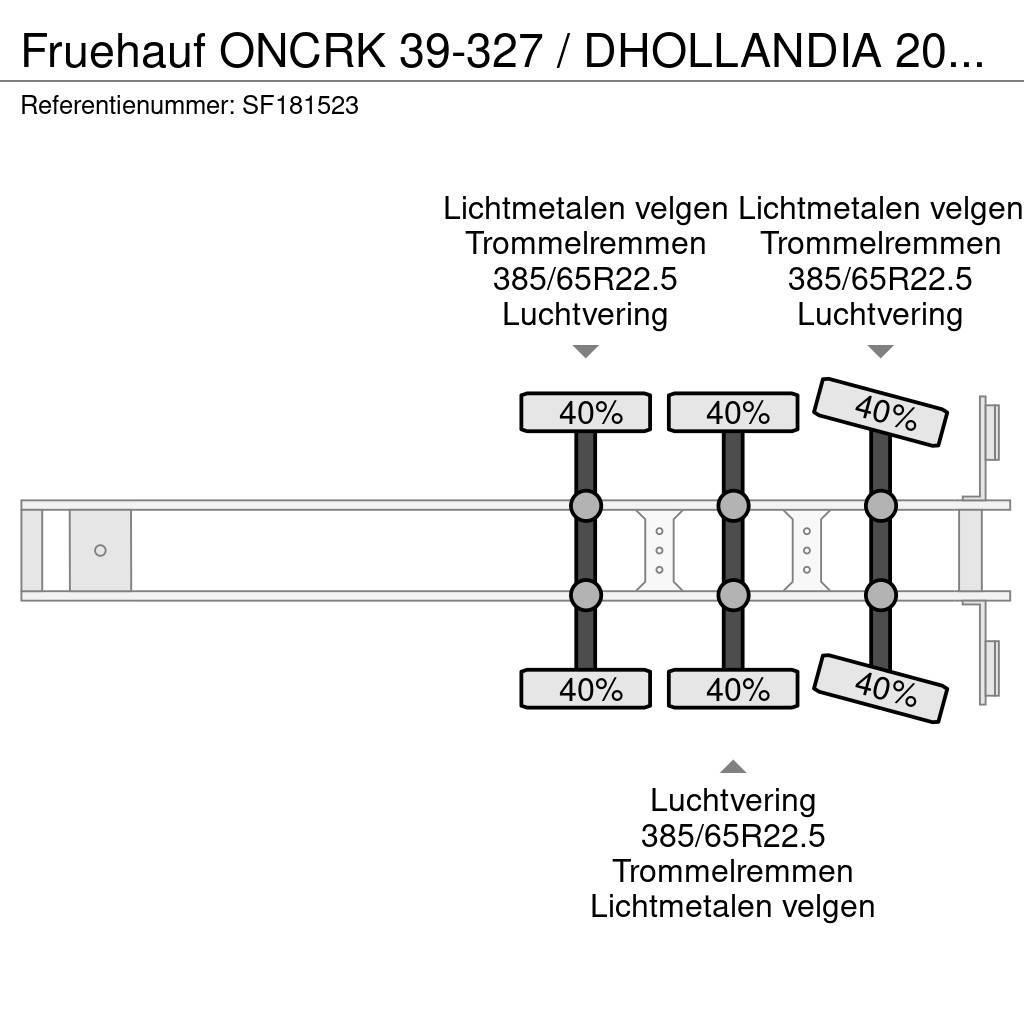 Fruehauf ONCRK 39-327 / DHOLLANDIA 2000kg Lettisolert skaptrailer