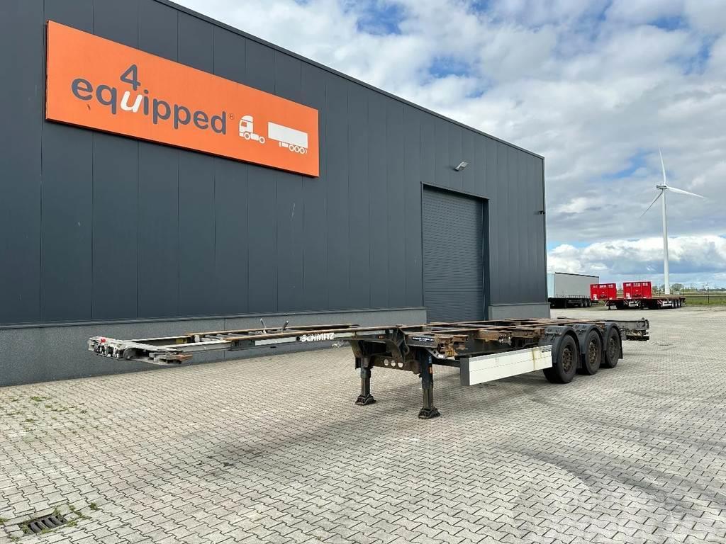 Schmitz Cargobull 45FT HC, discbrakes, liftaxle, extendable front+ r Containerchassis Semitrailere