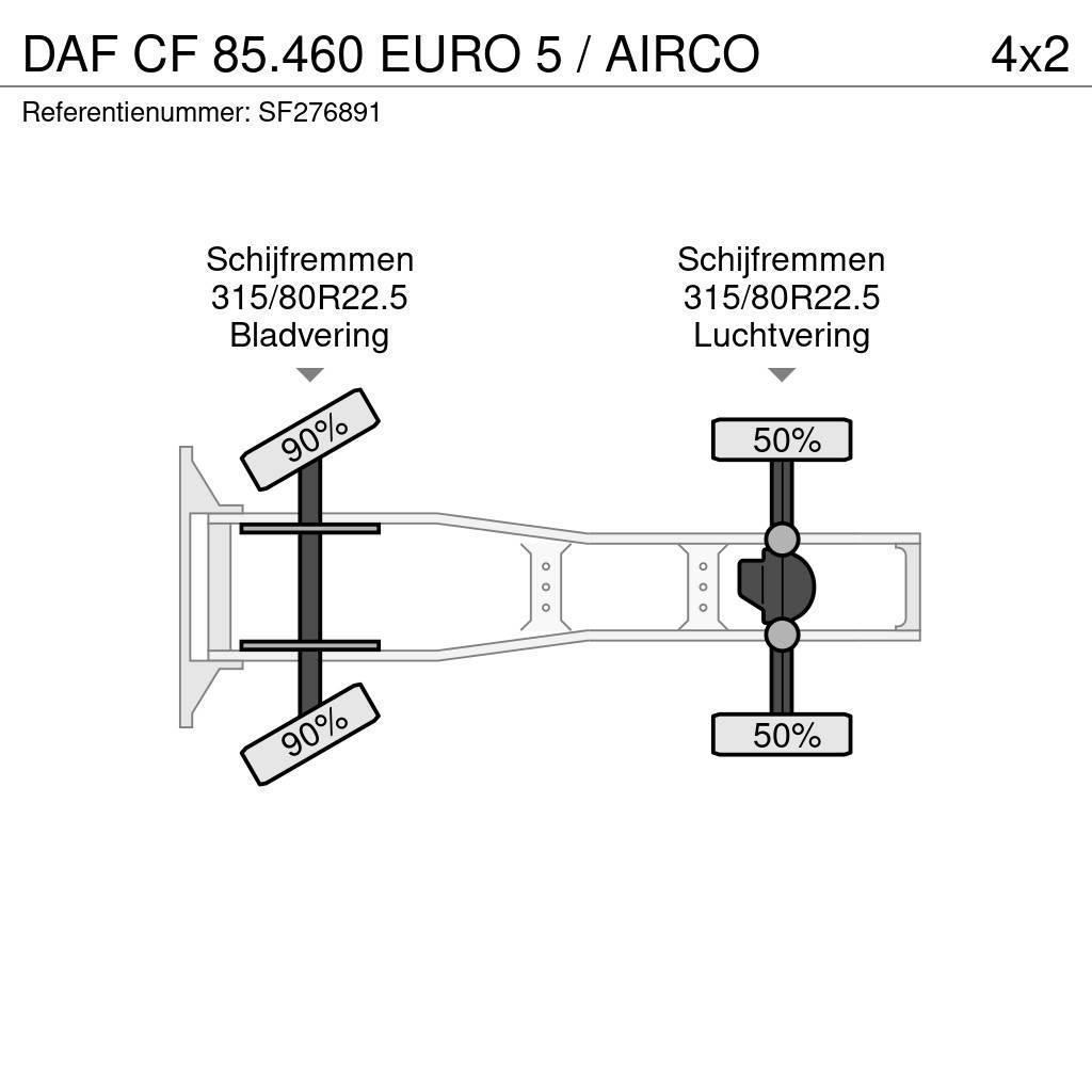 DAF CF 85.460 EURO 5 / AIRCO Trekkvogner