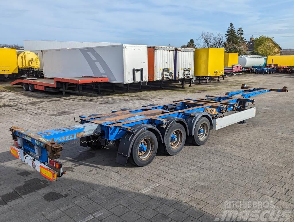 Krone SD 27 3-Assen BPW - DrumBrakes- 5640kg - All Sorts Containerchassis Semitrailere