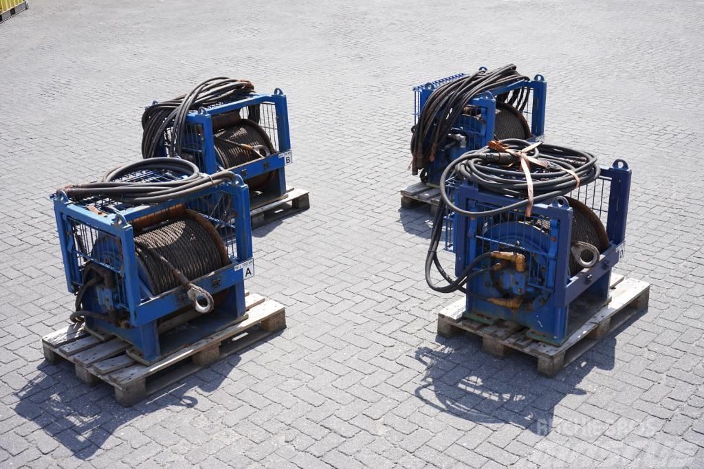  DÉGRA 10 ton Hydraulic Tugger Winches Hydrauliske vinsjer