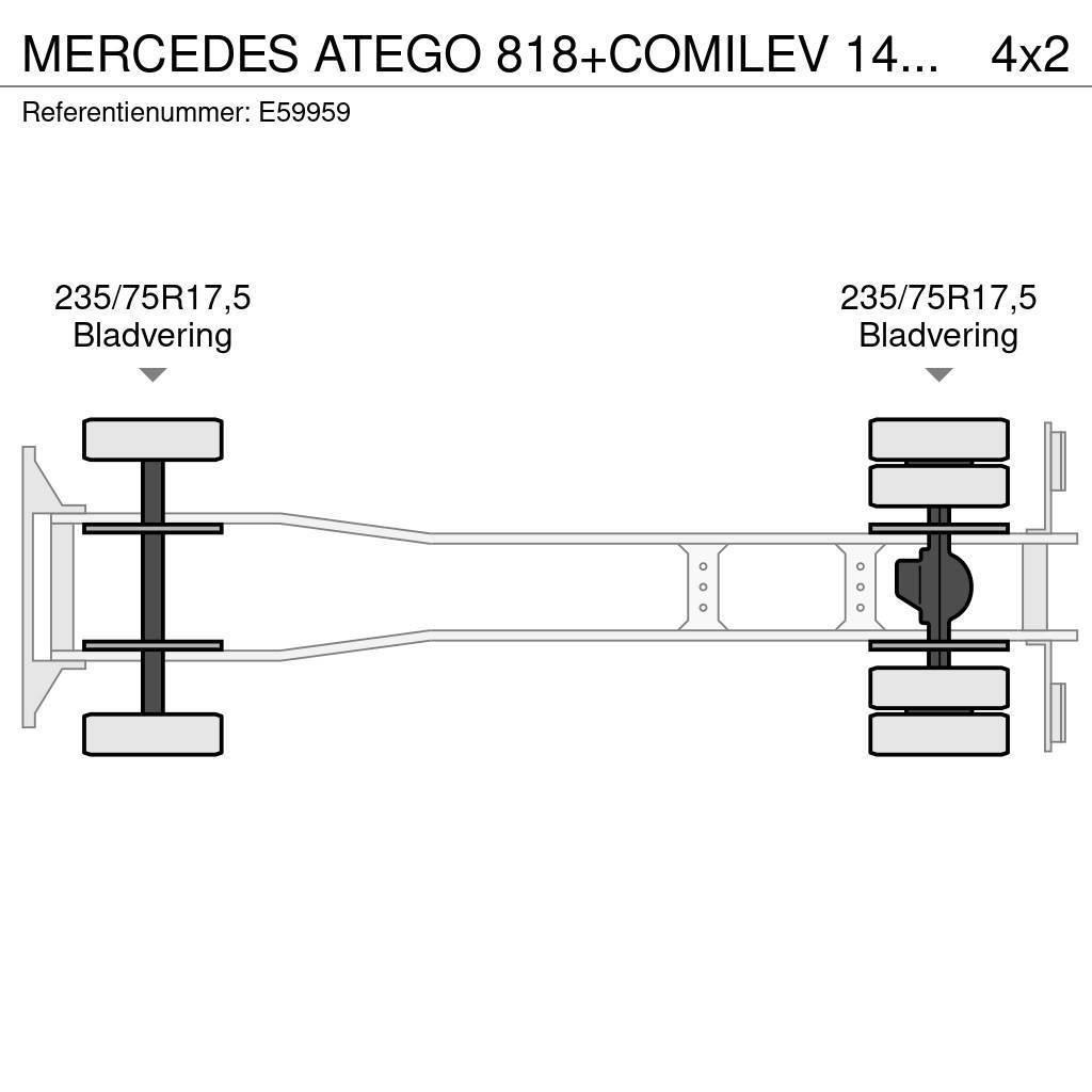 Mercedes-Benz ATEGO 818+COMILEV 140 TPC Bilmontert lift