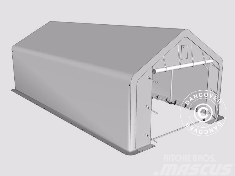 Dancover Storage Shelter PRO XL 4x8x2,5x3,6m PVC Telthal Andre komponenter