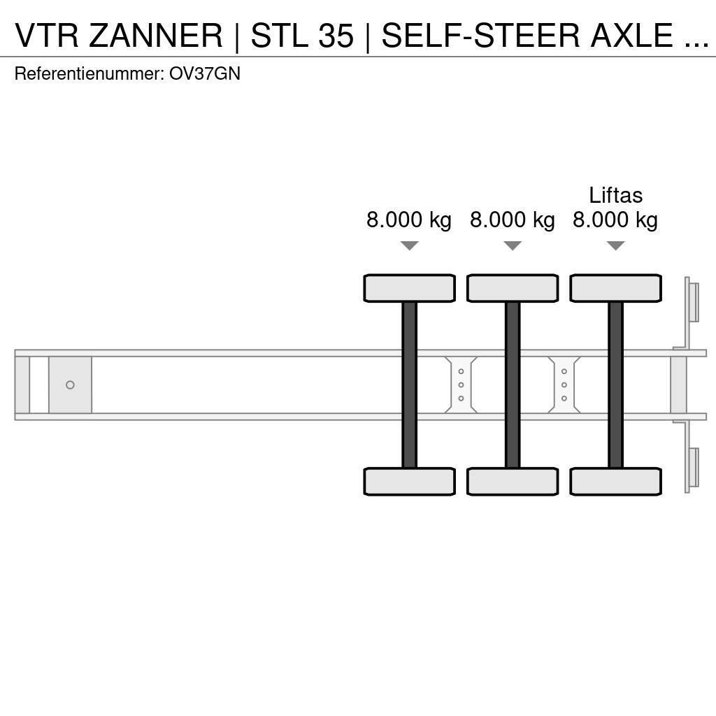  VTR ZANNER | STL 35 | SELF-STEER AXLE | RAMPS | GA Biltransporter Semi
