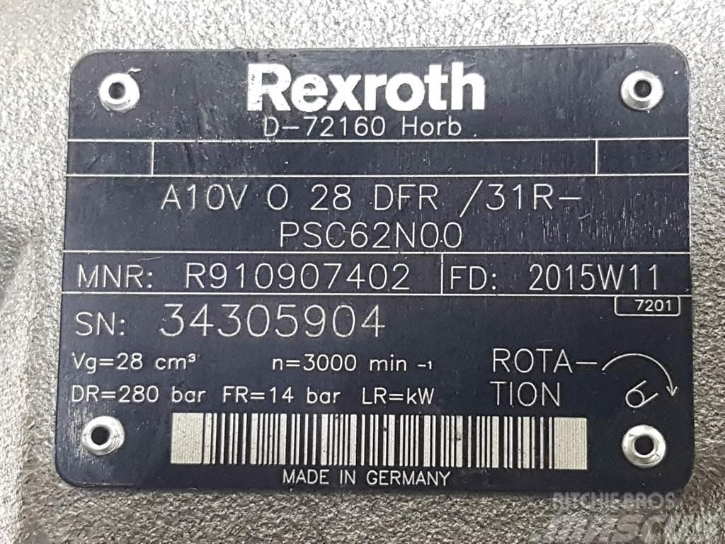 Rexroth A10VO28DFR/31R-R910907402-Load sensing pump Hydraulikk