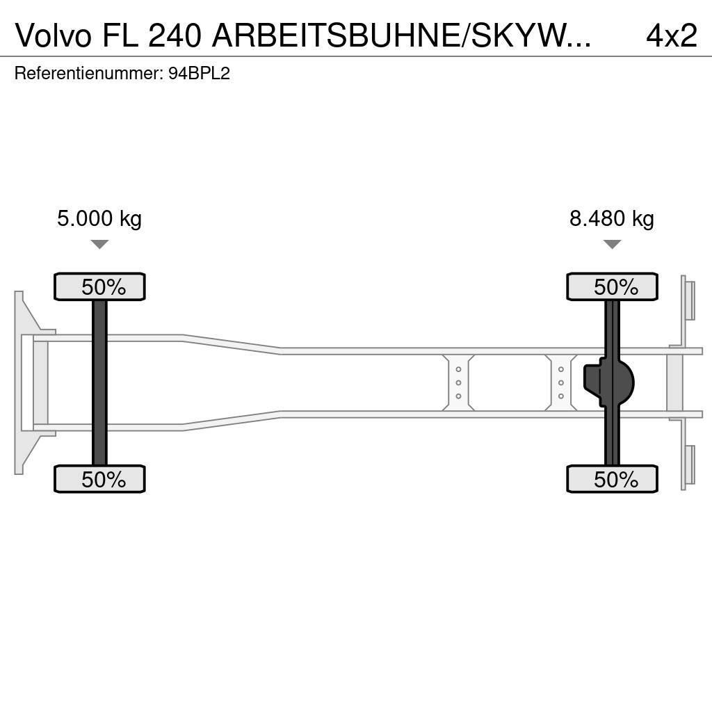 Volvo FL 240 ARBEITSBUHNE/SKYWORKER/17.5m Bilmontert lift