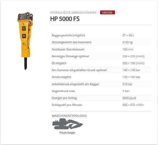 Indeco HP 5000 FS Hydrauliske hammere