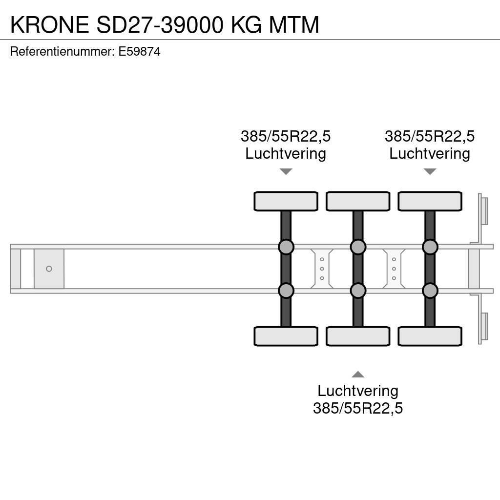 Krone SD27-39000 KG MTM Planhengere semi