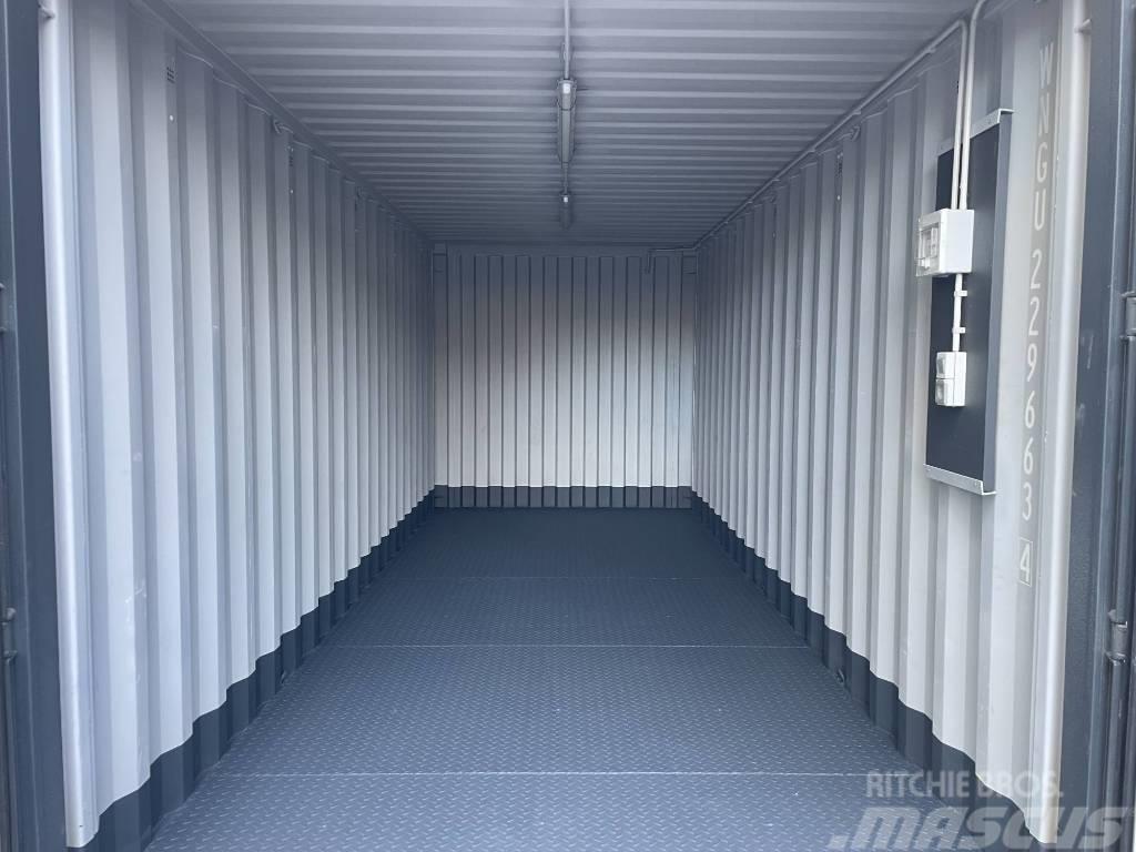  20 Fuß Seercontainer mit STAHLFUSSBODEN + LICHT! Lagercontainere