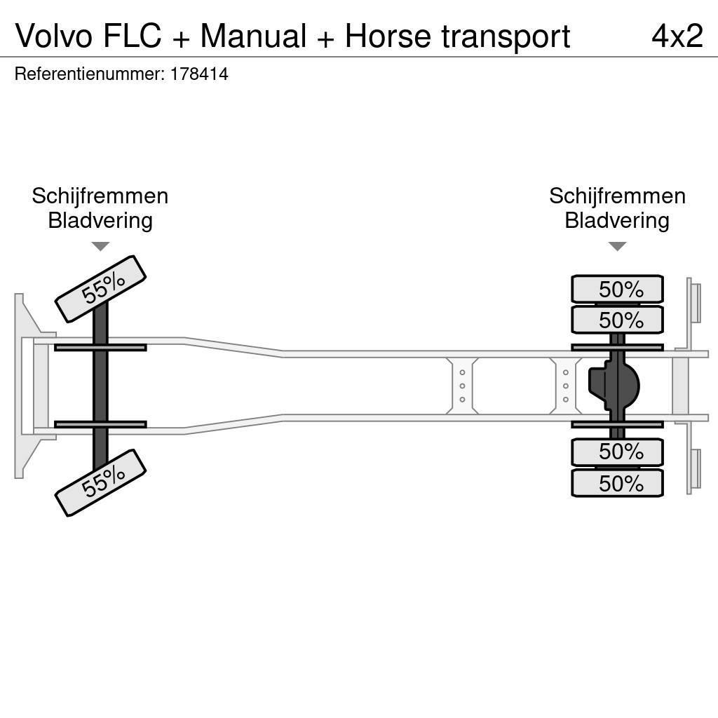 Volvo FLC + Manual + Horse transport Dyretransport