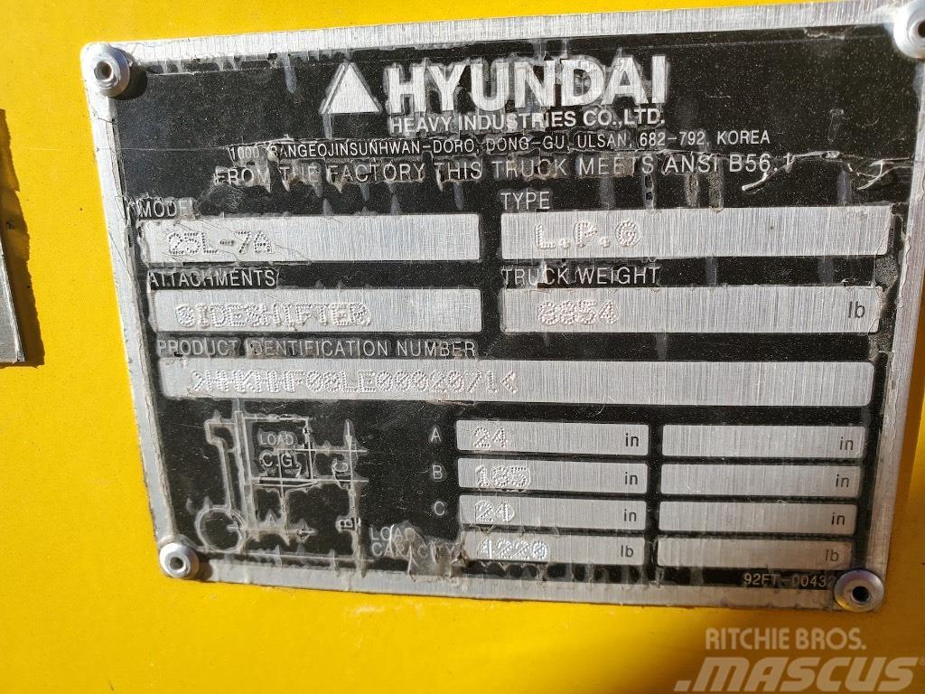 Hyundai 25 L-7 A Gaffeltrucker - Annet