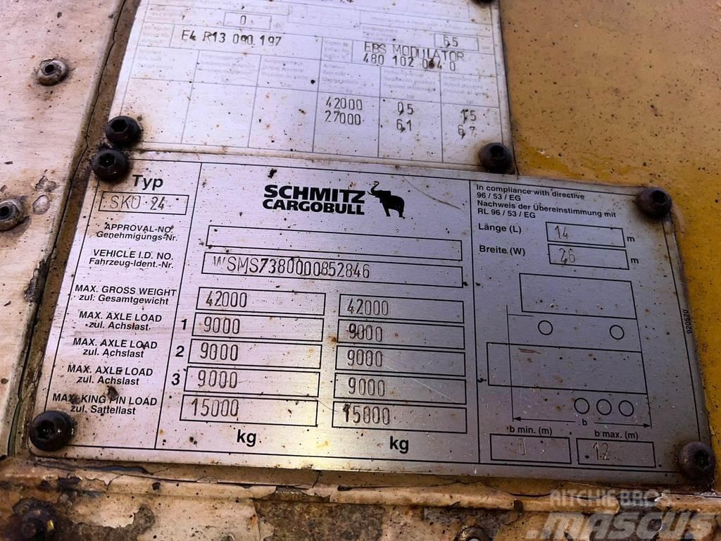 Schmitz Cargobull SKO 24 BOX L=13571 Lettisolert skaptrailer