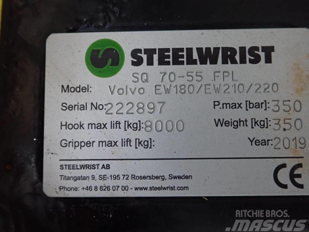 Steelwrist Vollhyd. SW SQ70 FPL passend Volvo EW180 Hurtigkoblinger