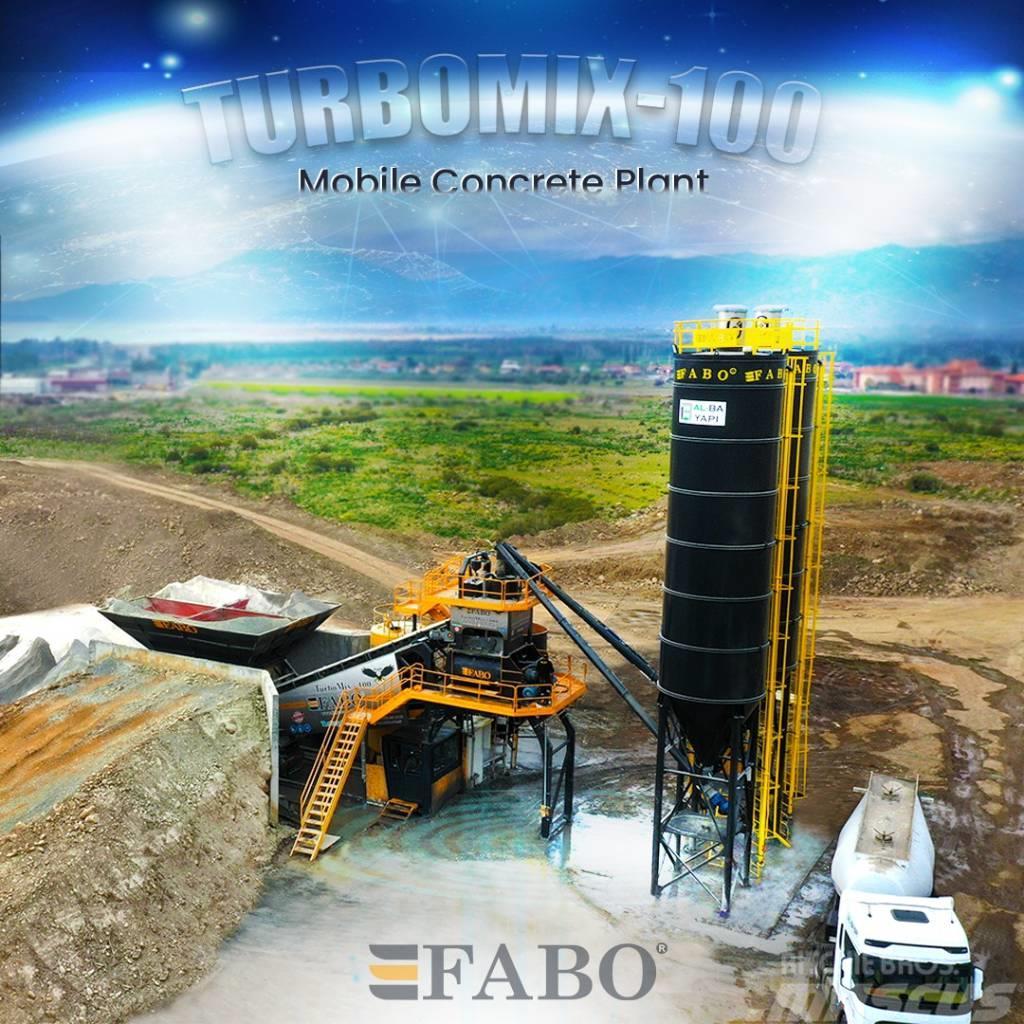  TURBOMIX-100 Mobile Concrete Batching Plant Betong tilbehør