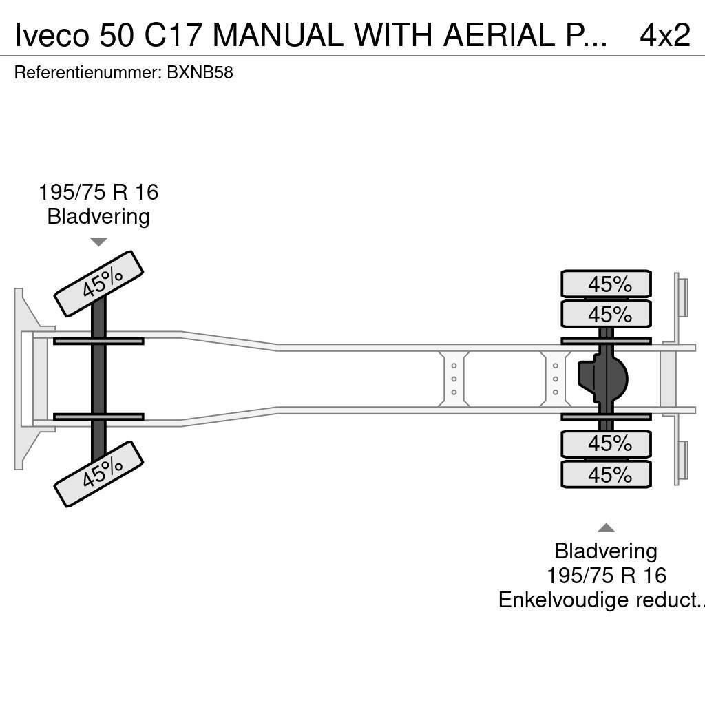 Iveco 50 C17 MANUAL WITH AERIAL PLATFORM Bilmontert lift