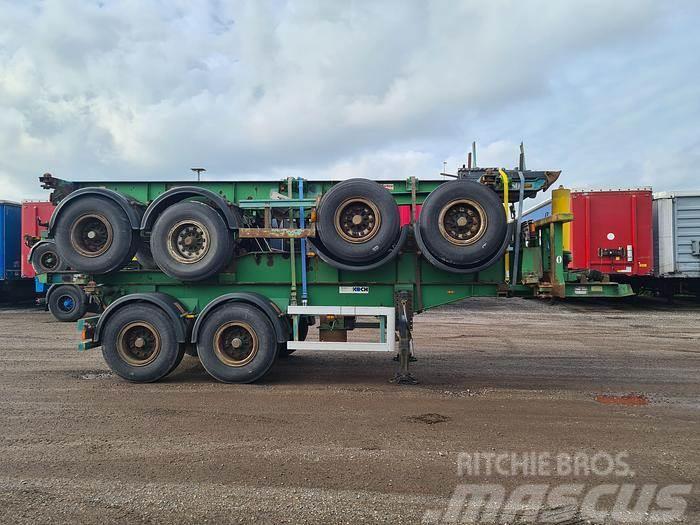 Renders 2 AXLE 20 FT CONTAINER CHASSIS STEEL SUSP DRUM BRA Containerchassis Semitrailere