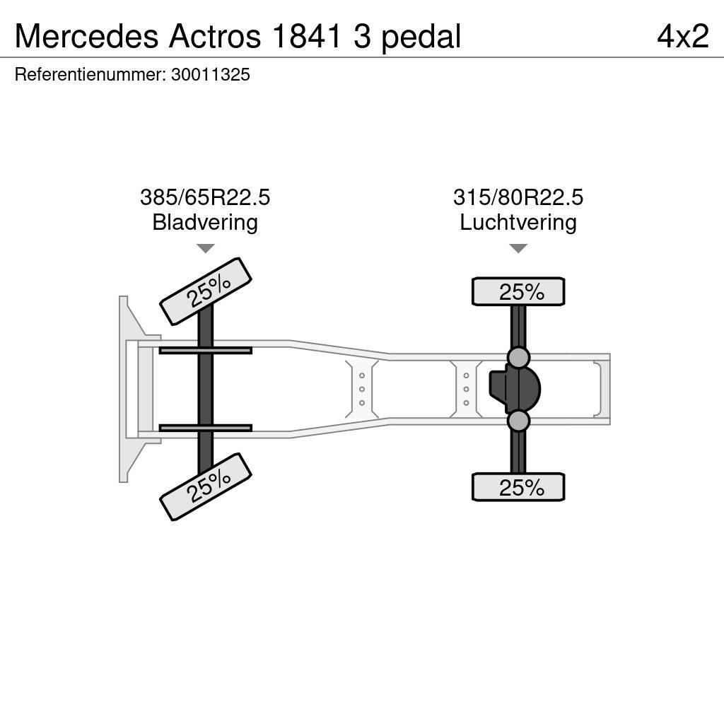 Mercedes-Benz Actros 1841 3 pedal Trekkvogner