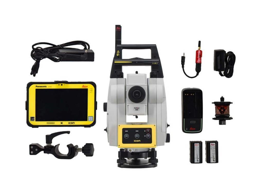 Leica Used iCR70 5" Robotic Total Station w/ CC80 & iCON Andre komponenter