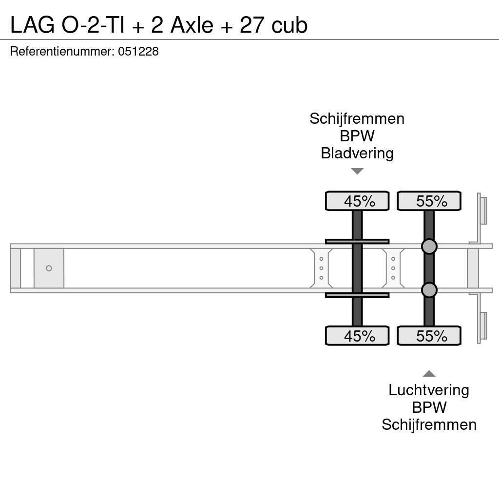 LAG O-2-TI + 2 Axle + 27 cub Tippsemi
