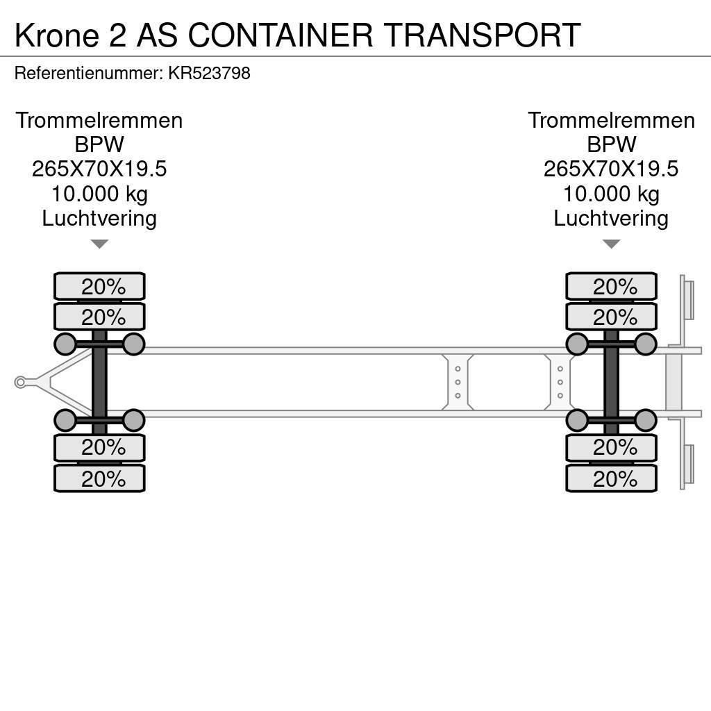 Krone 2 AS CONTAINER TRANSPORT Containerhenger