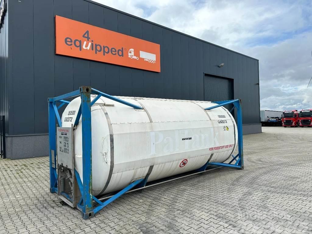  UBH FOODSTUFF 20FT ISO 24.750L/1-comp., Tank containere