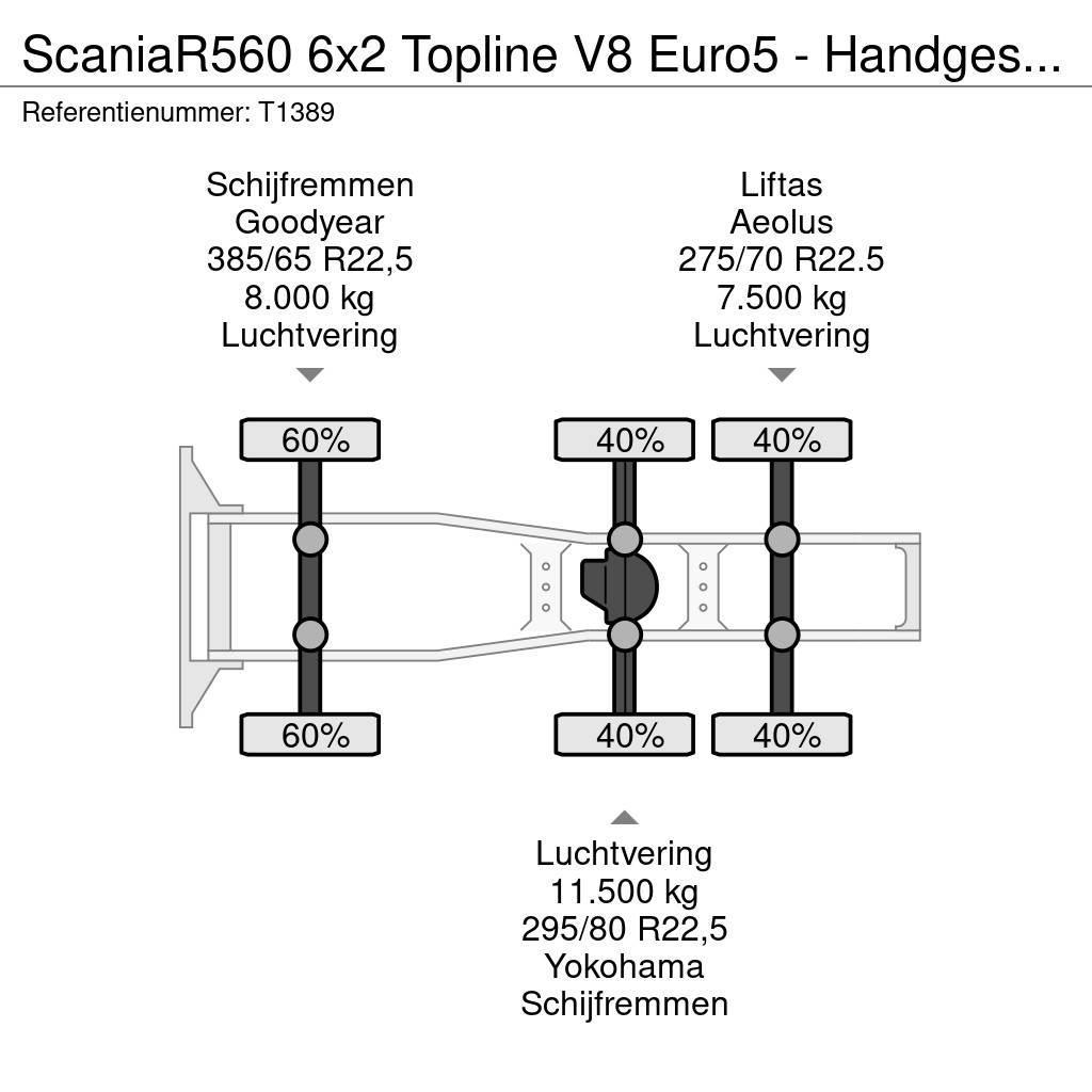 Scania R560 6x2 Topline V8 Euro5 - Handgeschakeld - Vollu Trekkvogner