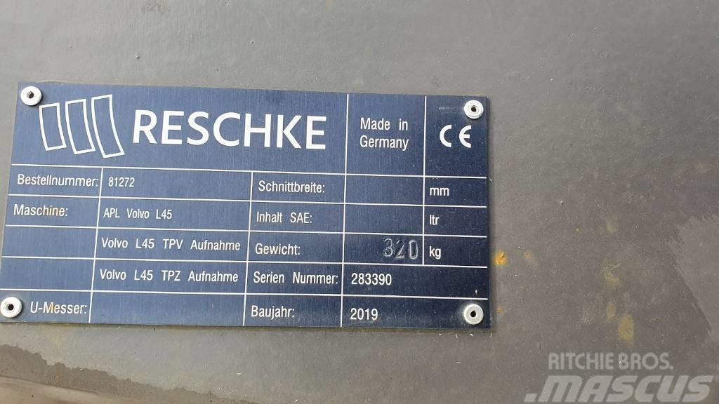 Reschke Adapterplatte von TPV auf TPZ für Volvo L45H Andre komponenter