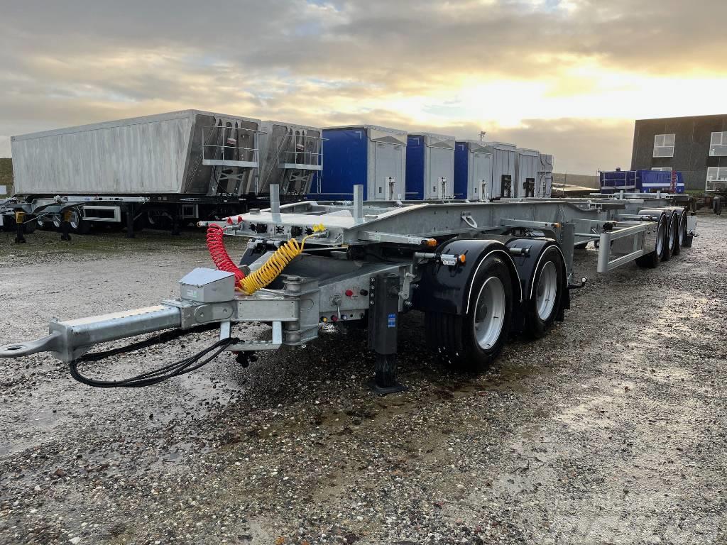 AMT Container trailer & Dolly med special træk Containerchassis Semitrailere