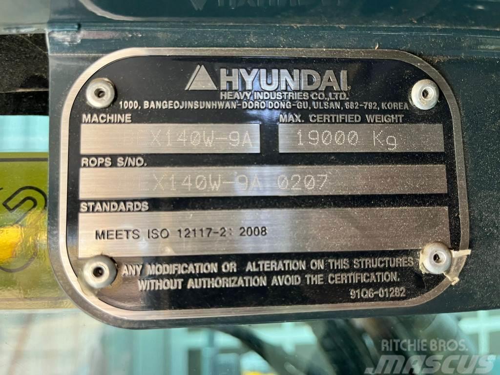 Hyundai Robex 140W-9A | Rototilt R4 Hjulgravere